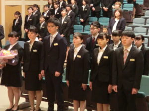 10名の入学ですが協力して頑張りましょう